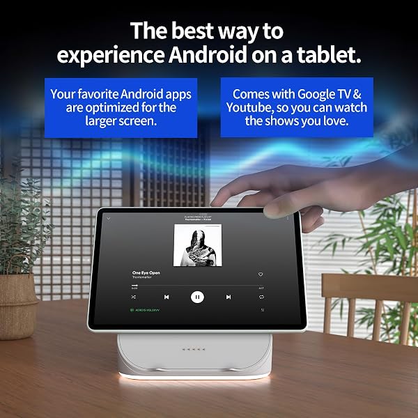 2026 Verbessertes Tablet, Android 15 Tablet 10 Zoll mit Bluetooth-Lautsprecher-Dock, 24 GB RAM+64 GB ROM+1 TB TF, Octa-Core Tablet , Dual-Kamera, Langlebiger Akku, 1280*800, Wi-Fi 6&BT 5.3(Schwarz) - 4