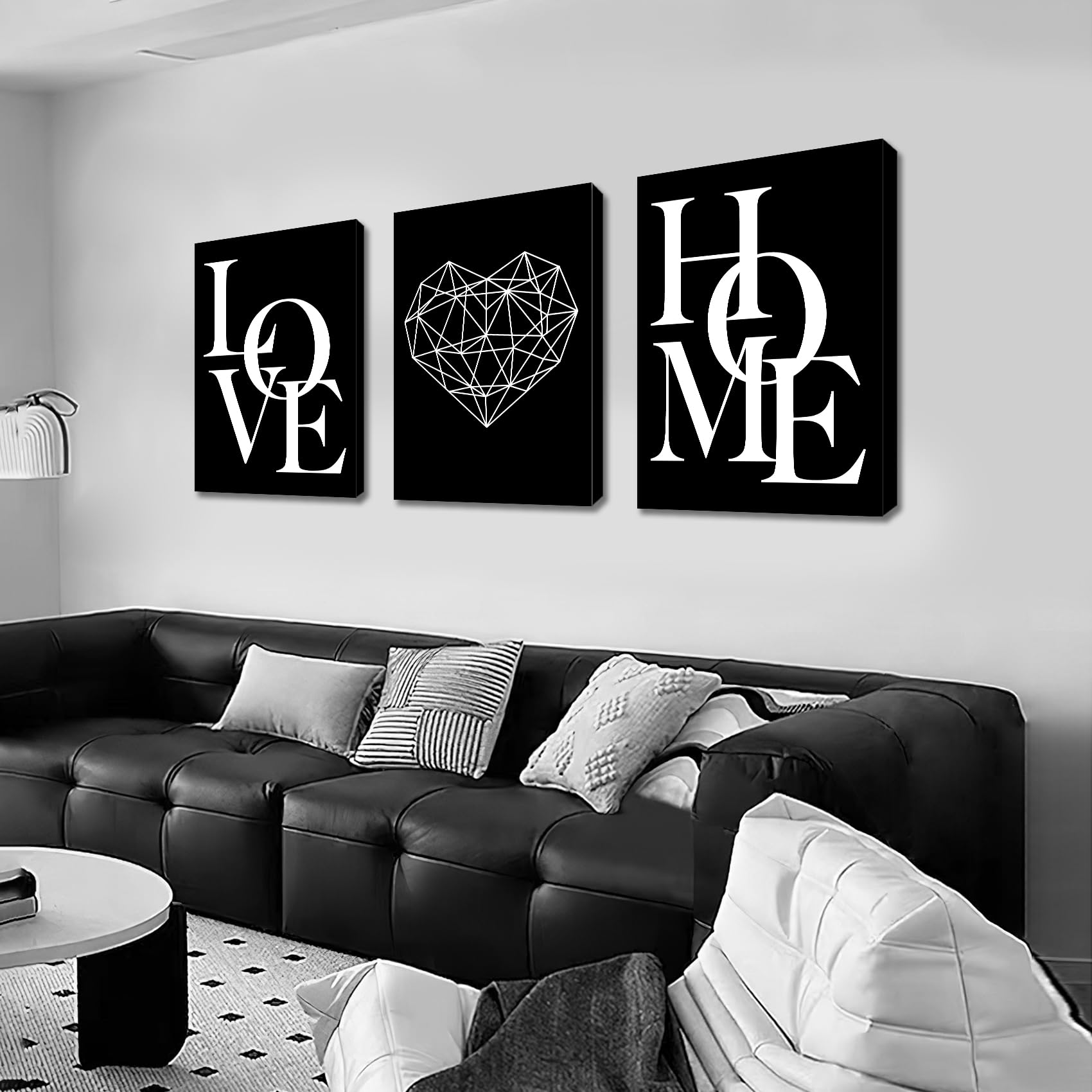 3 Pcs Wooden Framed Canvas Wall Art Set Bohemian Sage Green Canvas Prints Poster Geometric Line Beige Green Pictures for Living Room Bedroom Dinning Room Hallway Stairs Wall Decor 30x40cm x3pcs — view 430