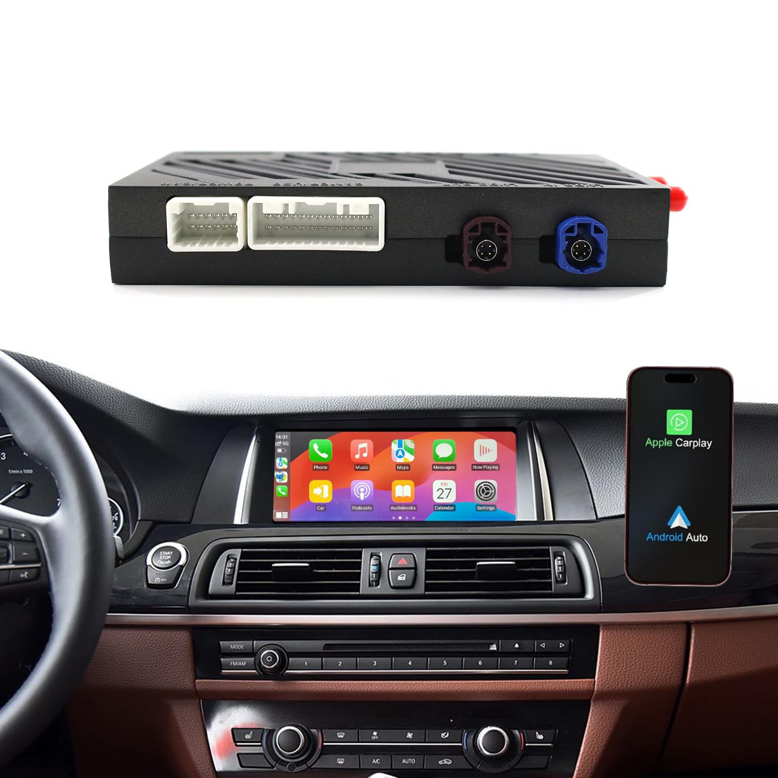 Wireless CarPlay Android Auto Retrofit Kit for BMW NBT 1/2/3/4/5/6/7 Series