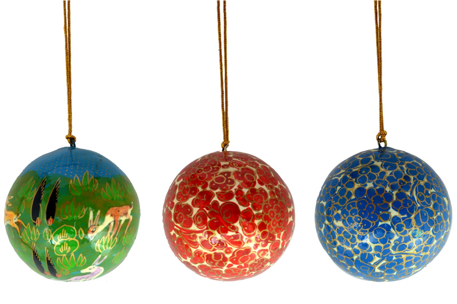 Craftuno Handcrafted Paper Mache Ball - Set of 5 - Image 3 thumbnail