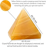 Vista 65 de Amazing Gemstone Amethyst Pyramid Crystal Healing Stones - 2" Great Pyramid Figurine of Natural Stone Pyramid for Meditation, Reiki, Chakra