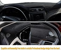 Vista 5 de Tapete para tablero con cubierta para salpicadero, antideslizante, personalizado, compatible con Acura TL 2004 2005 2006 2007 2008, protector