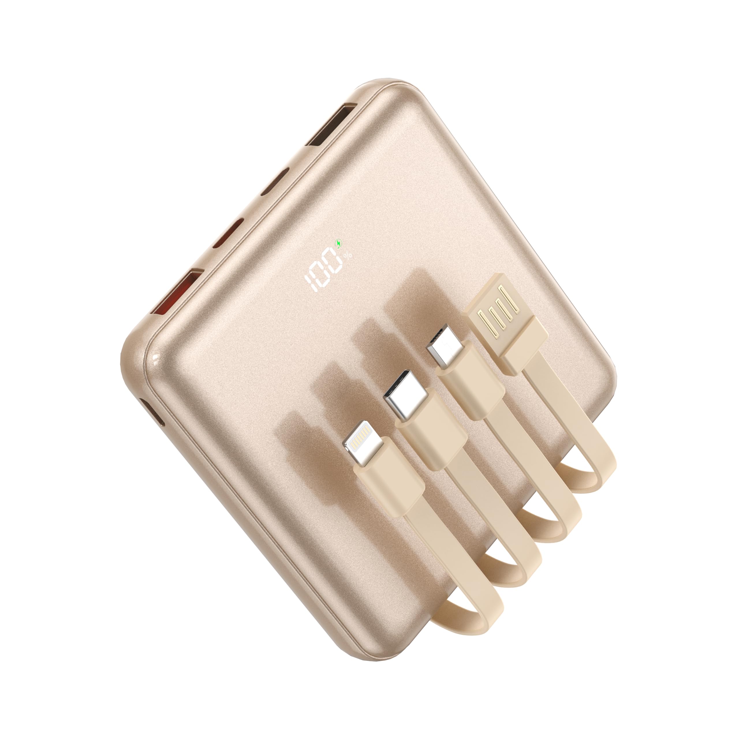 Amazon | 【家族でシェア】モバイルバッテリー 20000mAh ケーブル内蔵3