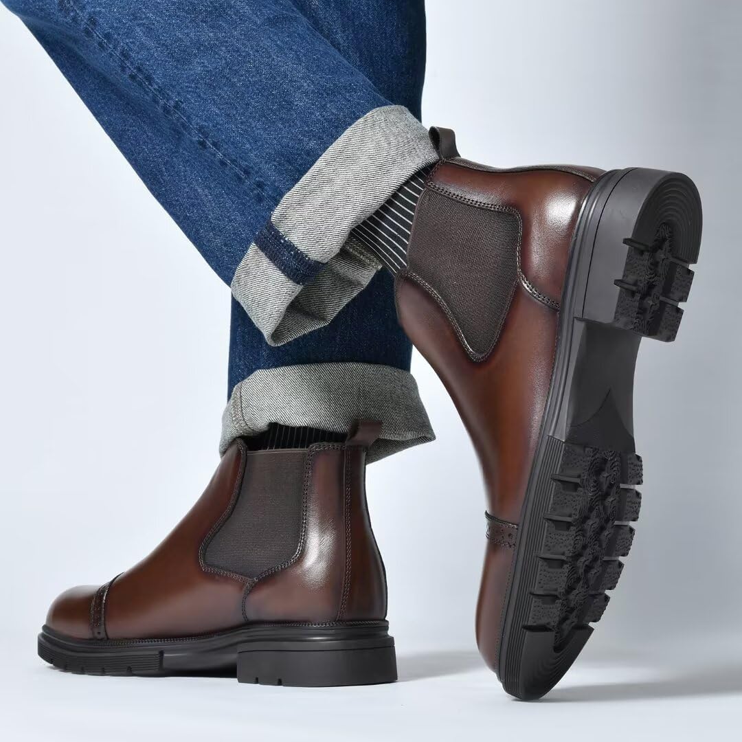 Arkbird Men's Chukka Boots Genuine Leather Ankle Boot for Men Classic Casual Oxford Style Footwear - Image 7