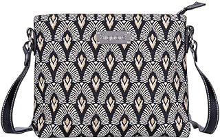 Signare Tapestry Crossbody Purse Small Shoulder Bag for Women with Luxor Art Deco Style