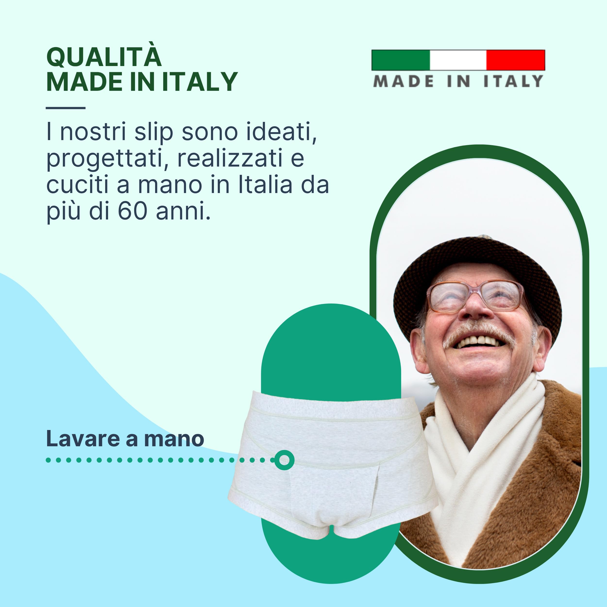 Mutande per Ernia Inguinale Uomo, Slip e Boxer