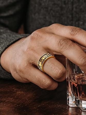 FaithHeart クラダリング 愛用 ステンレススチール/18Kゴールドメッキ レディース メンズ 結婚指輪 カスタマイズ可