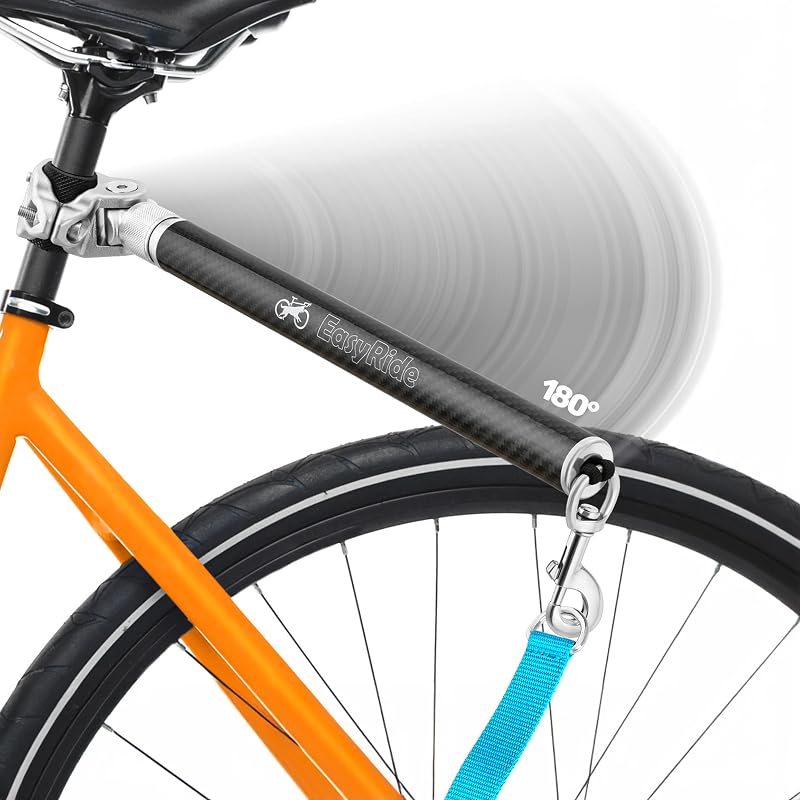Guia para Bicicleta com Rotação de 180°, Amortecedores e Engate Rápido MALABI V2.0 (Cyan)