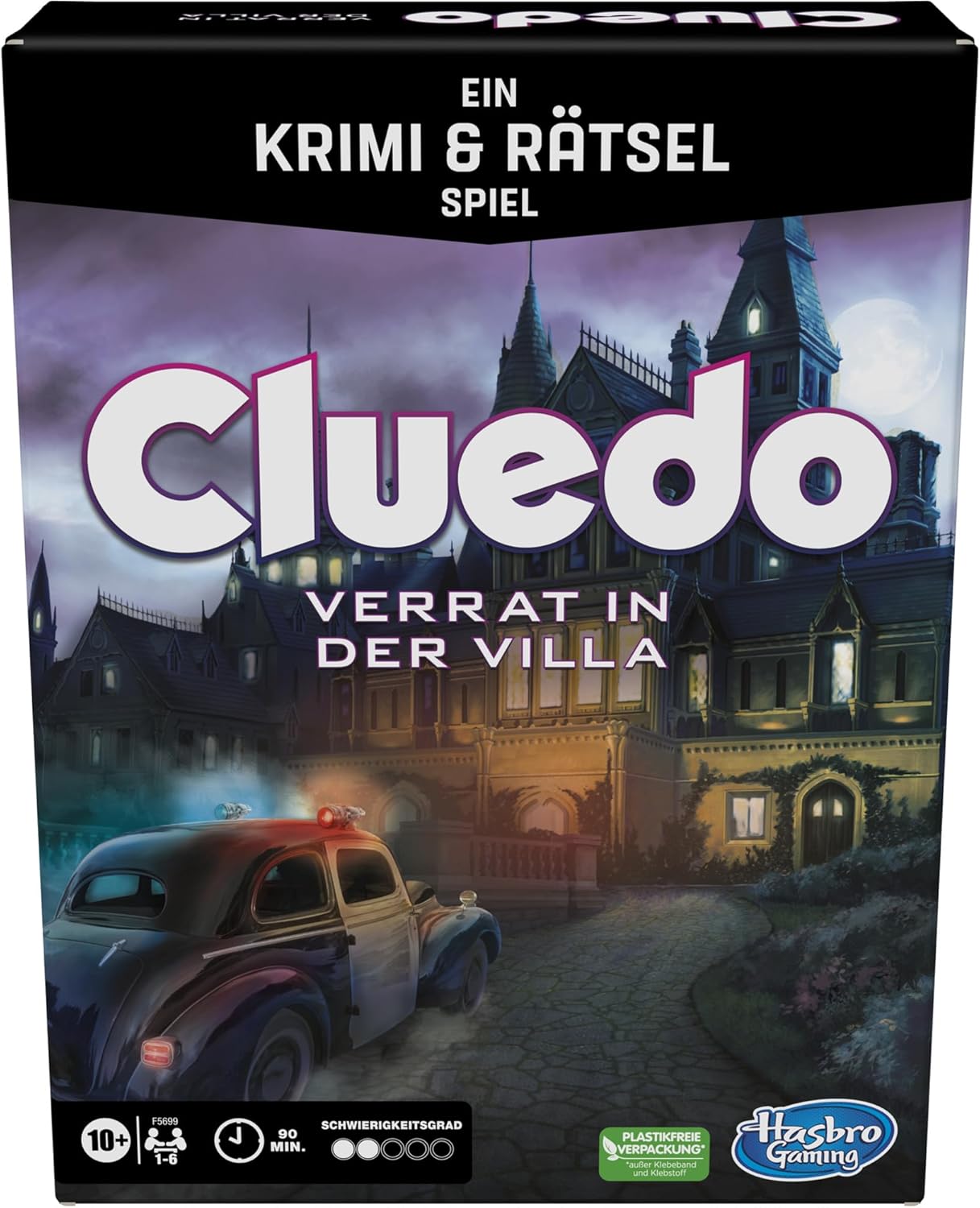 Hasbro Gaming Cluedo Betrayal in The Villa, Exciting Crime and Puzzle Game for The Whole Family (from 10 Years) for up to 6 Players