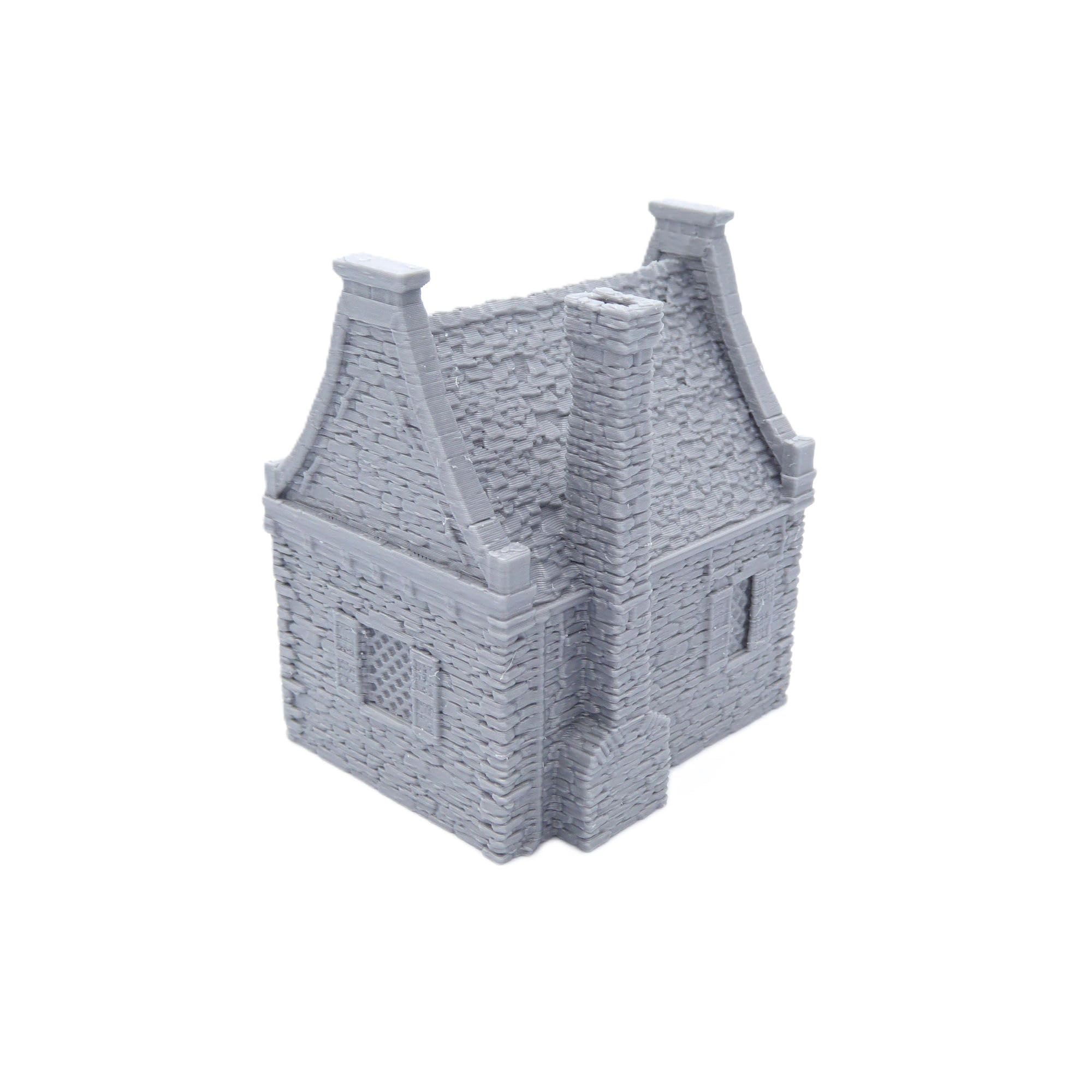 QP3D, Wargaming Scenery, Ruined Stone House, Terrain for Tabletop Games 15mm Scale Miniatures - Image 4