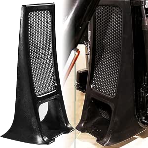 Amazon.com: Black Lower Radiator Cover Chin Spoiler for Harley SOFTAIL ...