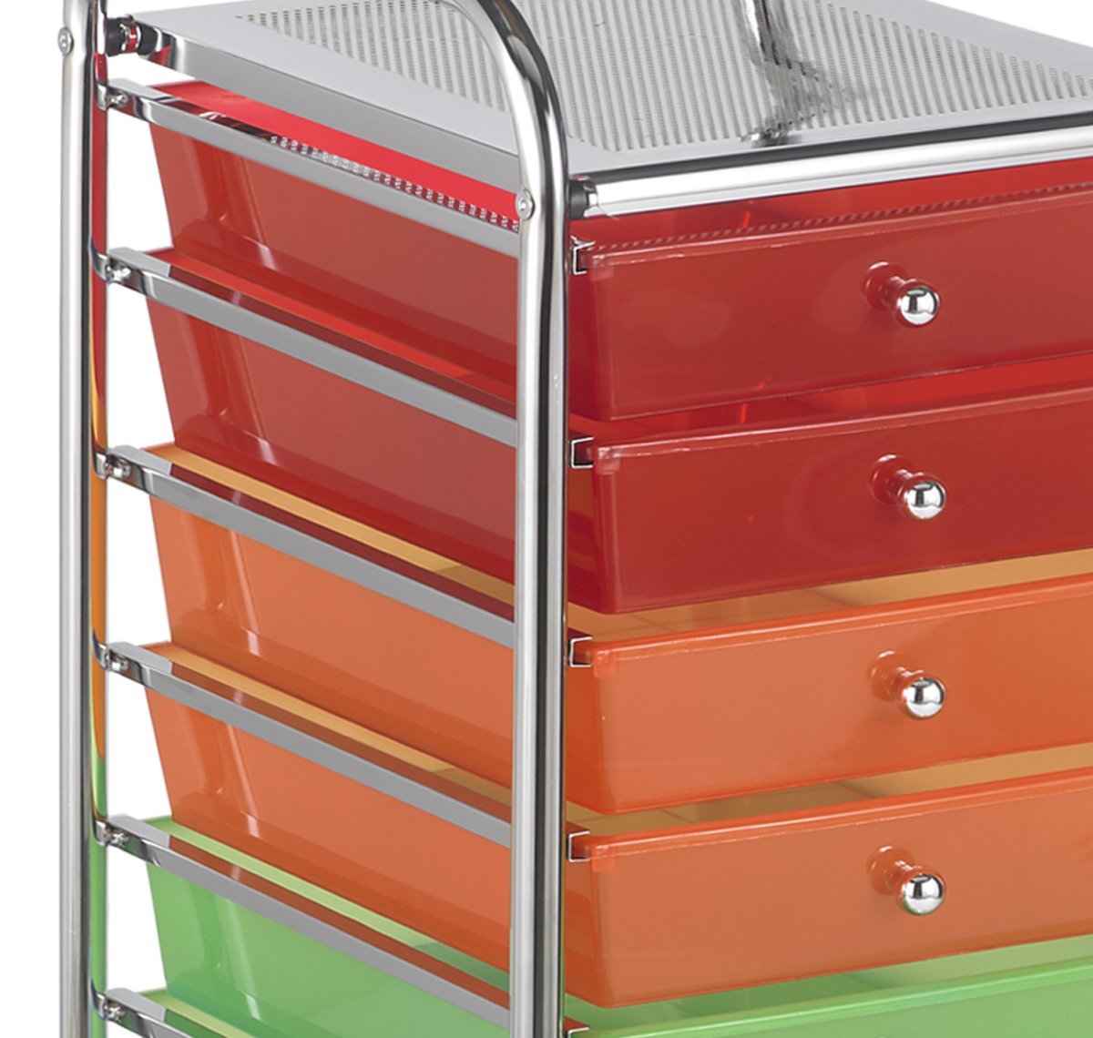 ECR4Kids 20-Drawer Everyday Mobile Storage Utility Cart, Craft Organizer, Assorted
