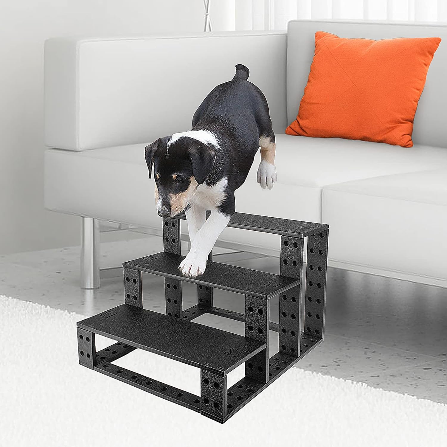 LESYPET Small Dog Steps for Bed, Pet Stairs for Small Dogs Cats