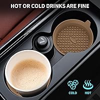 Vista 6 de ME.FAN Car Cup Holder Coasters [4 Pack] Silicone Cups Mats, Automotive Universal Non-Slip Recessed Interior Accessories Coffee