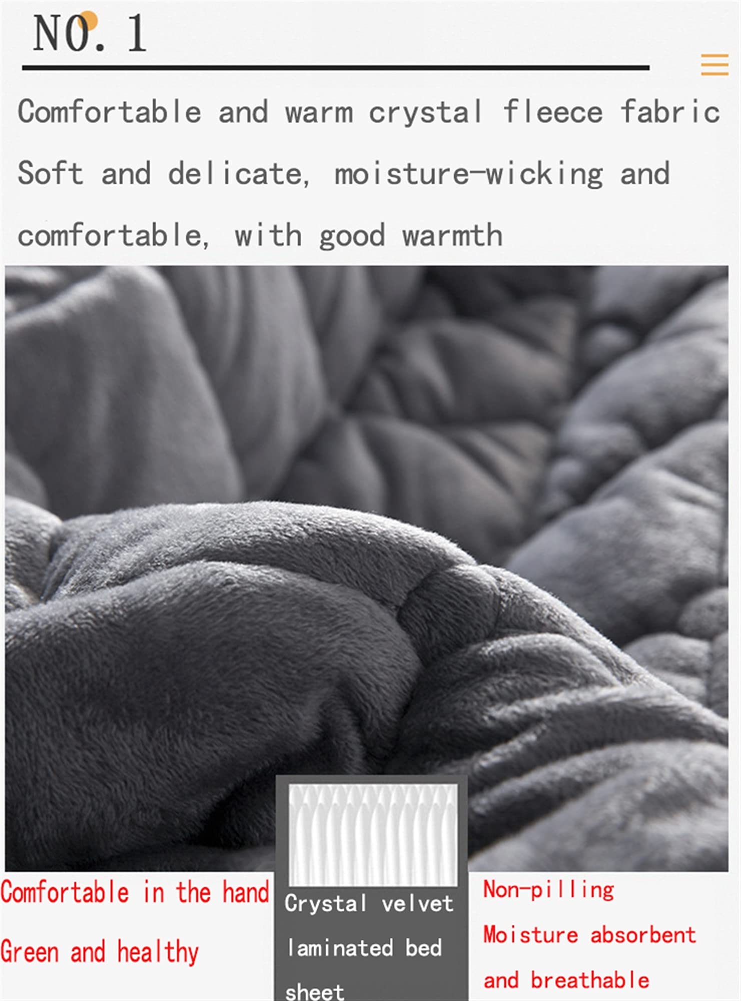 König Größe Gesteppte Matratze Pad Protector Warm Elastisch Geräuschlos Bettlaken 100% Baumwolle Matratze Abdeckung Bettdecke (Farbe : Grey, Größe : 90x200cm)