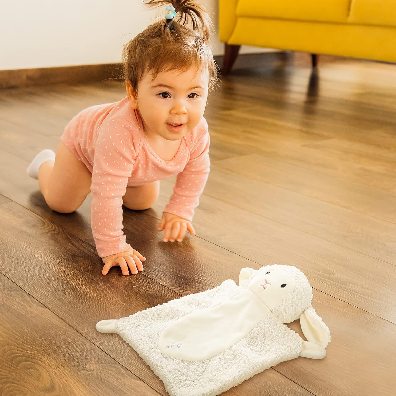 Panelee 2 Pcs Baptism Gifts Baby Blessings Lamb Security Blanket for First Communion, Christening Baptism Gifts Baby Showers - Image 5