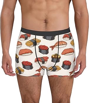 Amazon | [BAIYUAN] 寿司柄 すし ボクサーパンツ メンズ 下着 前閉じ