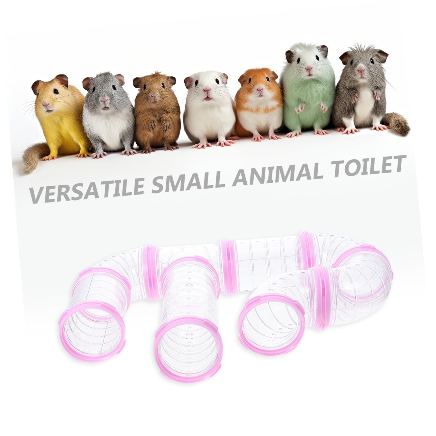 16 Stück Hamsterröhren aus Kunststoff für Käfig Außen