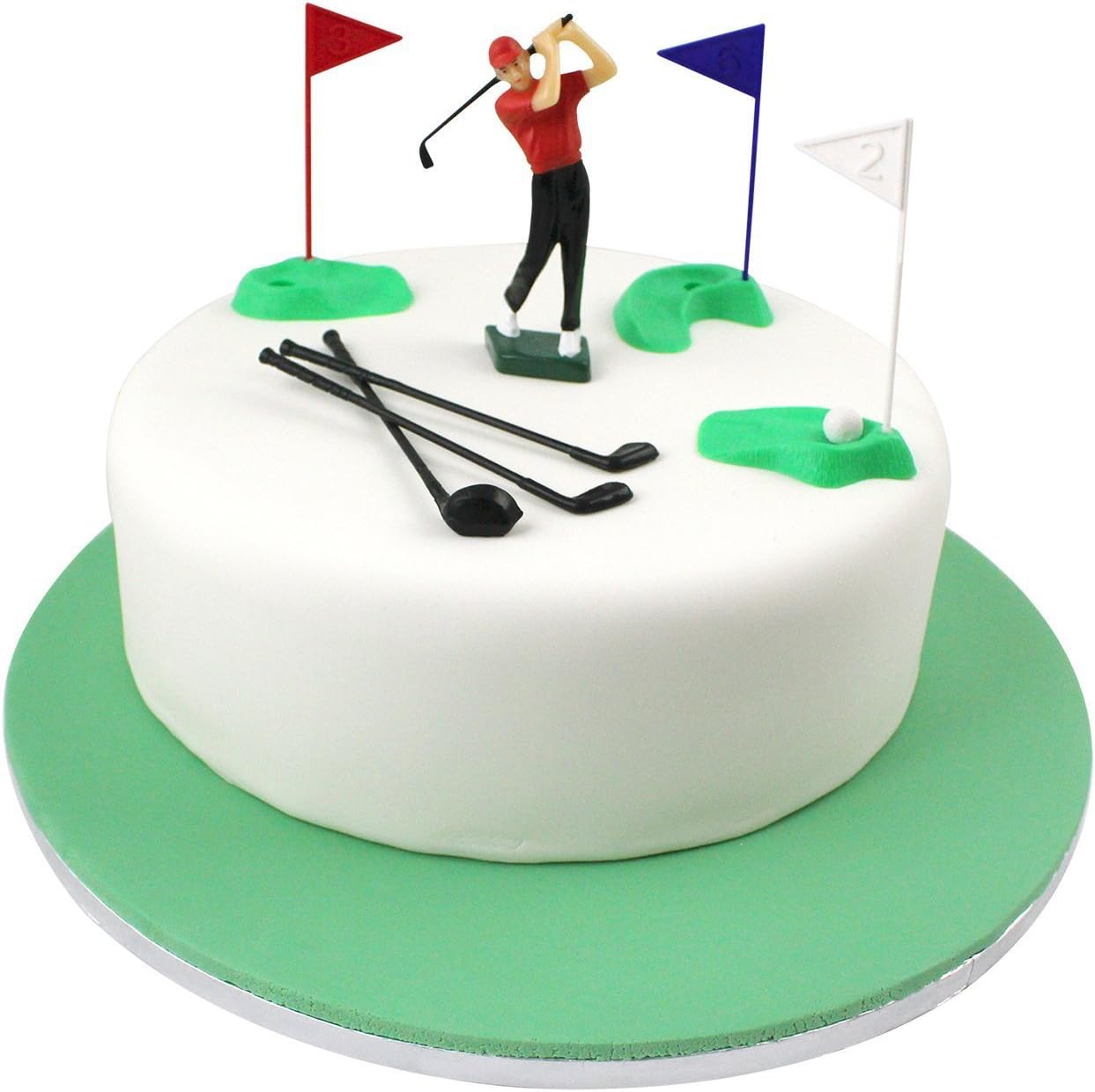 PME GS010 Modern Golf Cake Topper Decoration, Multicolor