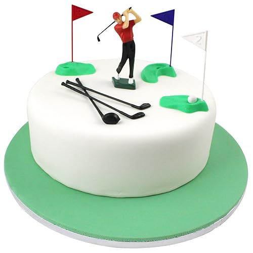 PME Golf Decorations/Plastic Figures, 13-Pieces, Green/Red/Blue/White/Black