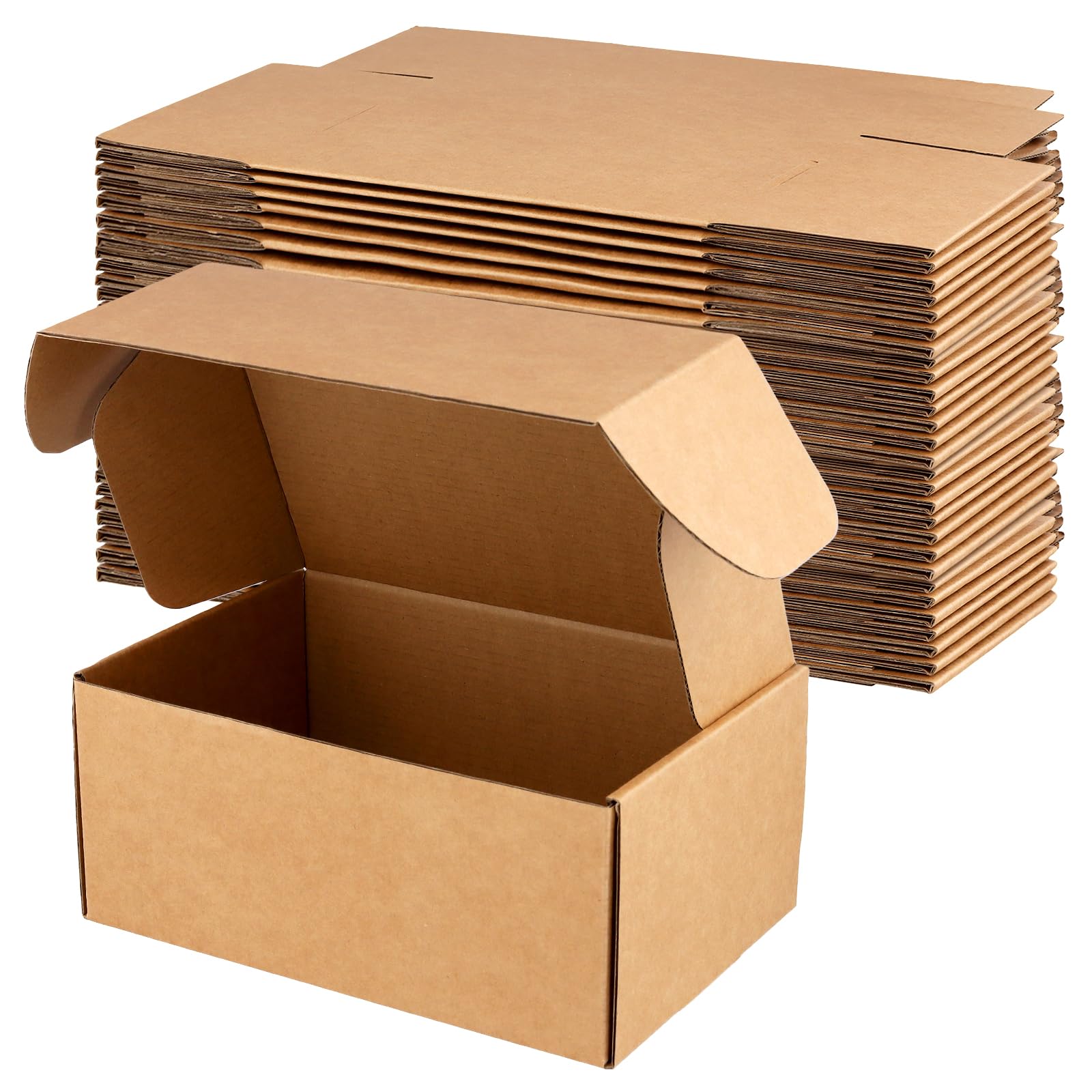 Lot de 30 boîtes postales d'expédition en carton ondulé, 23 x 15 x 10 cm, robuste pour emballage