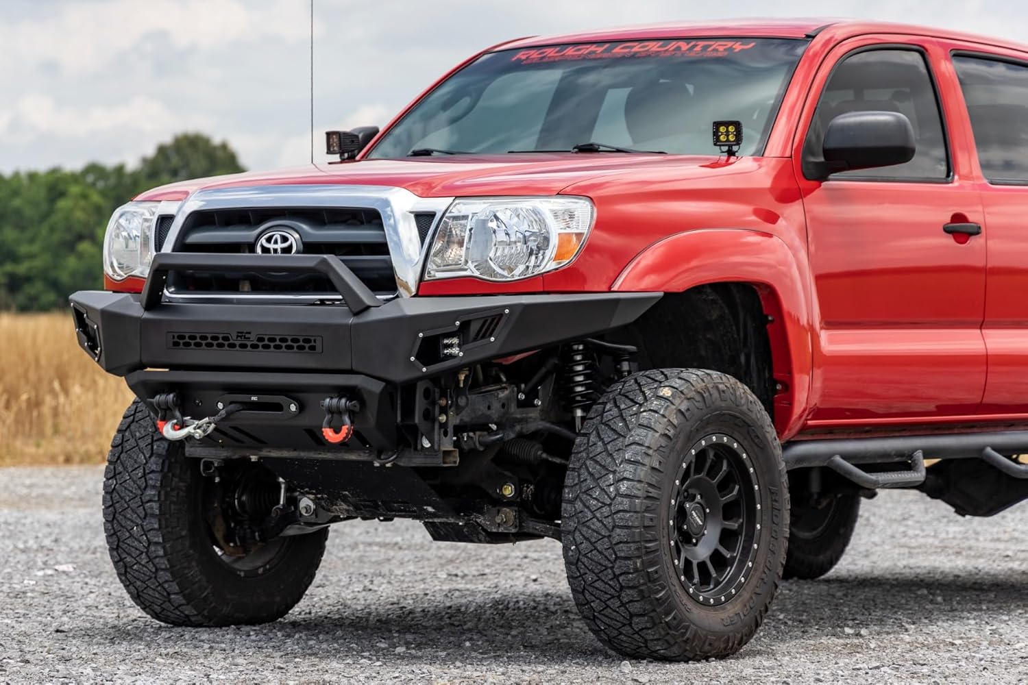 Rough Country Dual 2" LED Ditch Light Kit for Toyota Tacoma (2005-2015) - (2) 2-in Black Series LED Cubes with Amber DRL