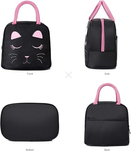 Miniatura 2 de AO ALI VICTORY Lonchera reutilizable, bolsas de almuerzo aisladas para mujeres, niños y niñas, bolsa de almuerzo pequeña, bolsa térmica a prueba de