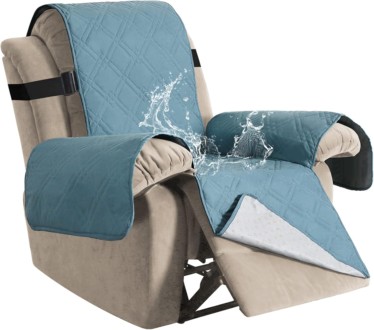 YUEANG - Funda Reclinable 100 % Impermeable, 1 Funda Para Silla Reclinable, Funda Elástica Para Sofá Lavable, Protector