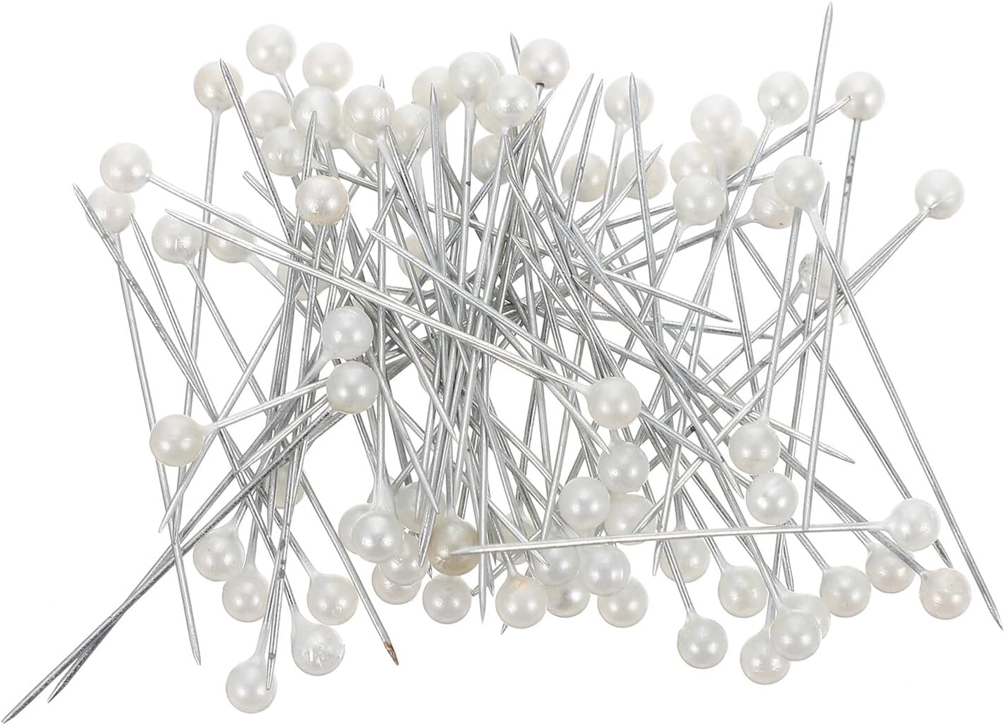 Cabilock 1000pcs Pearl Head Straight Pins DIY Sewing Accessories with Colored Ball Heads for Tailoring, Quilting, and Corsage Making in Reusable Box