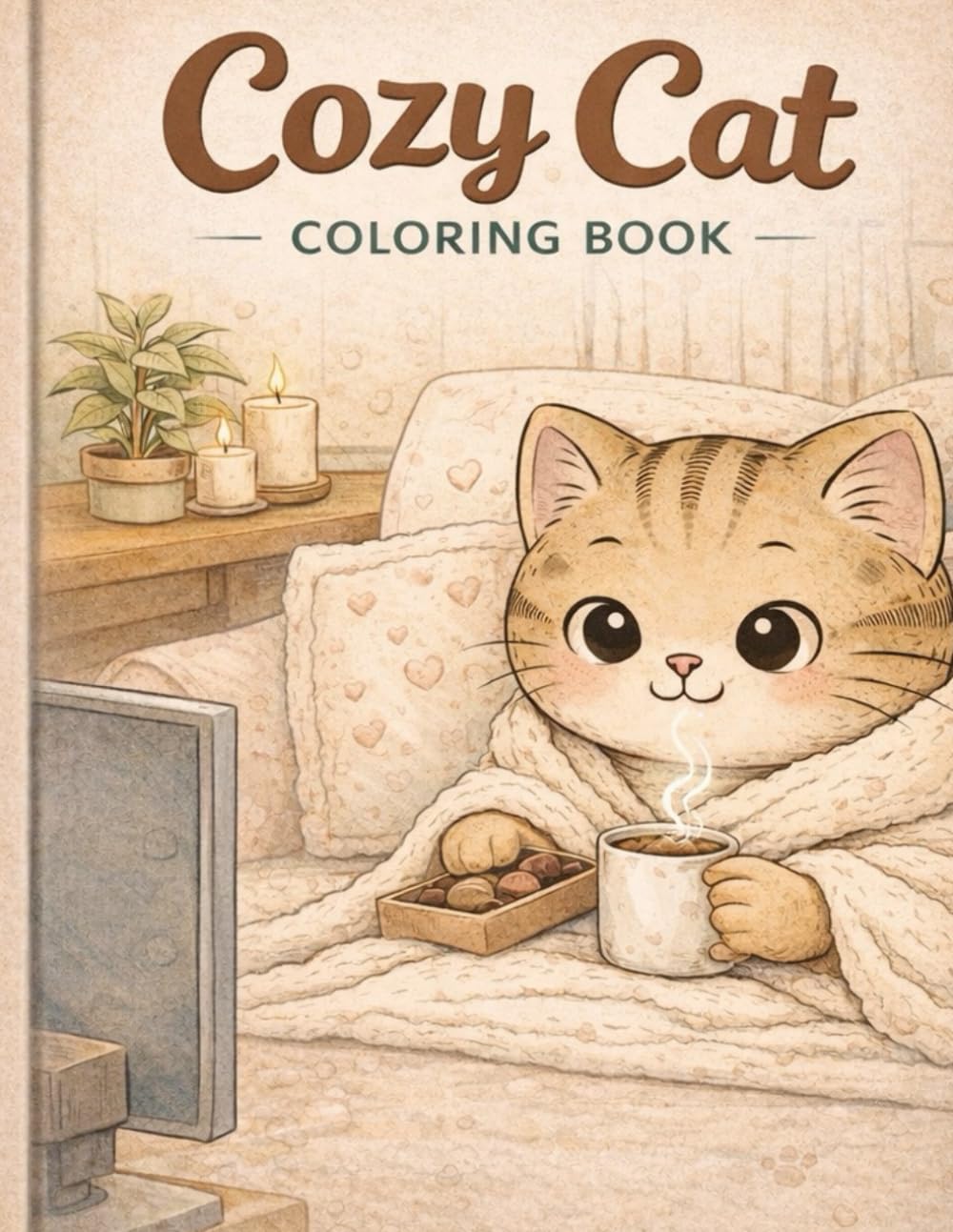 Cozy Cat: A Coloring Book
