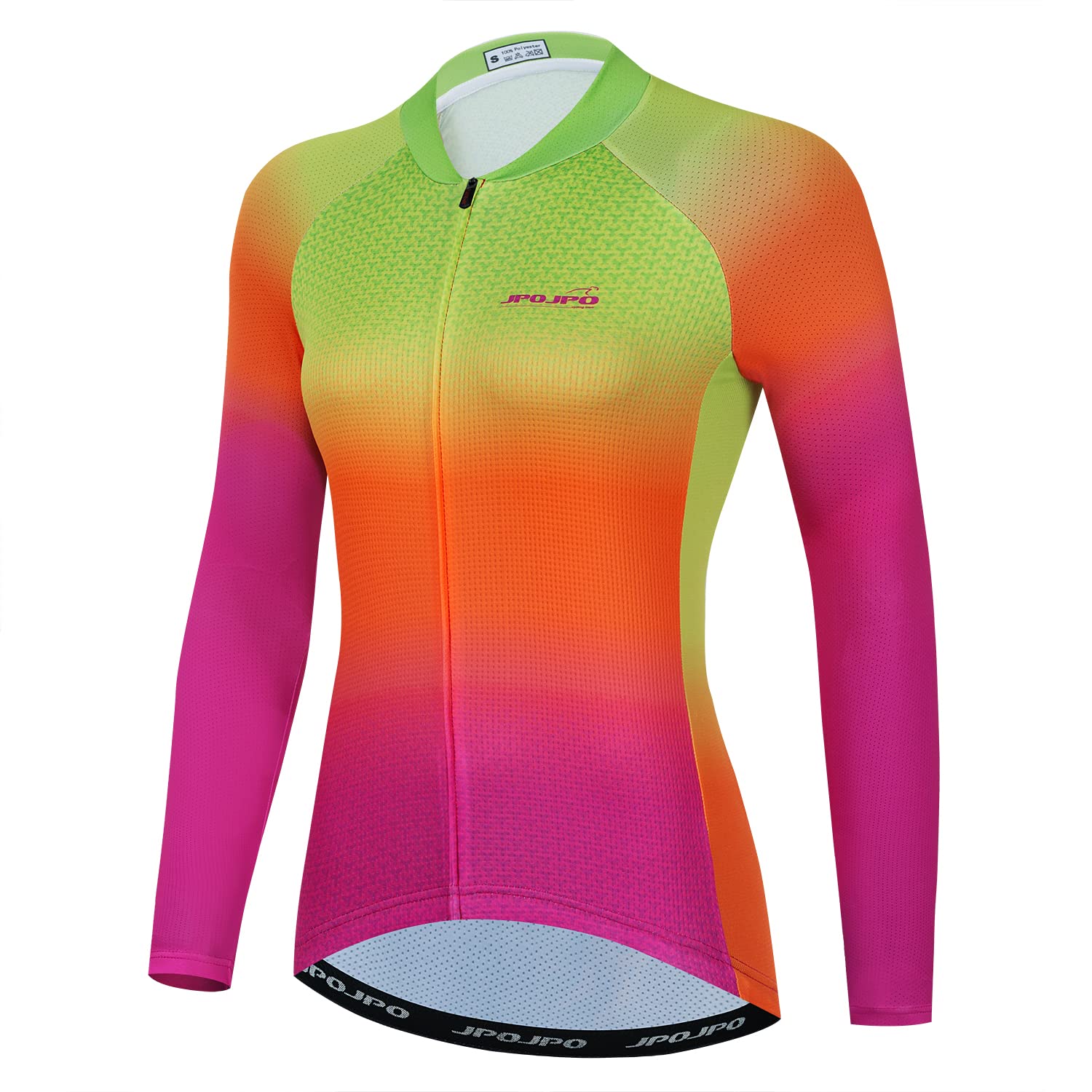 HimyBB Women Cycling Jersey Pro Team Long Sleeve Bike Shirt Tops UPF 50+ Sun Protection XL