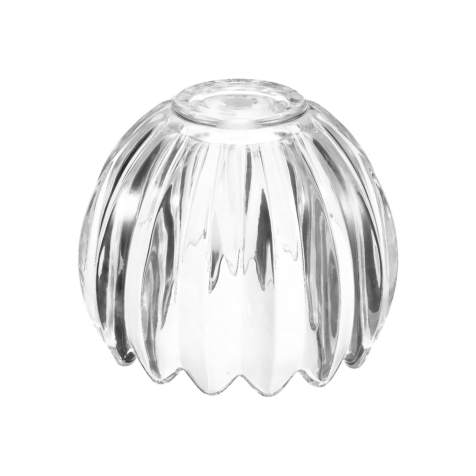 VIAPUICE Glass Tulip Lamp Shades 10mm Top 130mm Dia. 105mmH 1 Pcs-Clear | Small Tulip Flower Lampshades Vintage Mini Lamp Shade Replacement for Sconce Pendant Chandelier Floor & Table Light