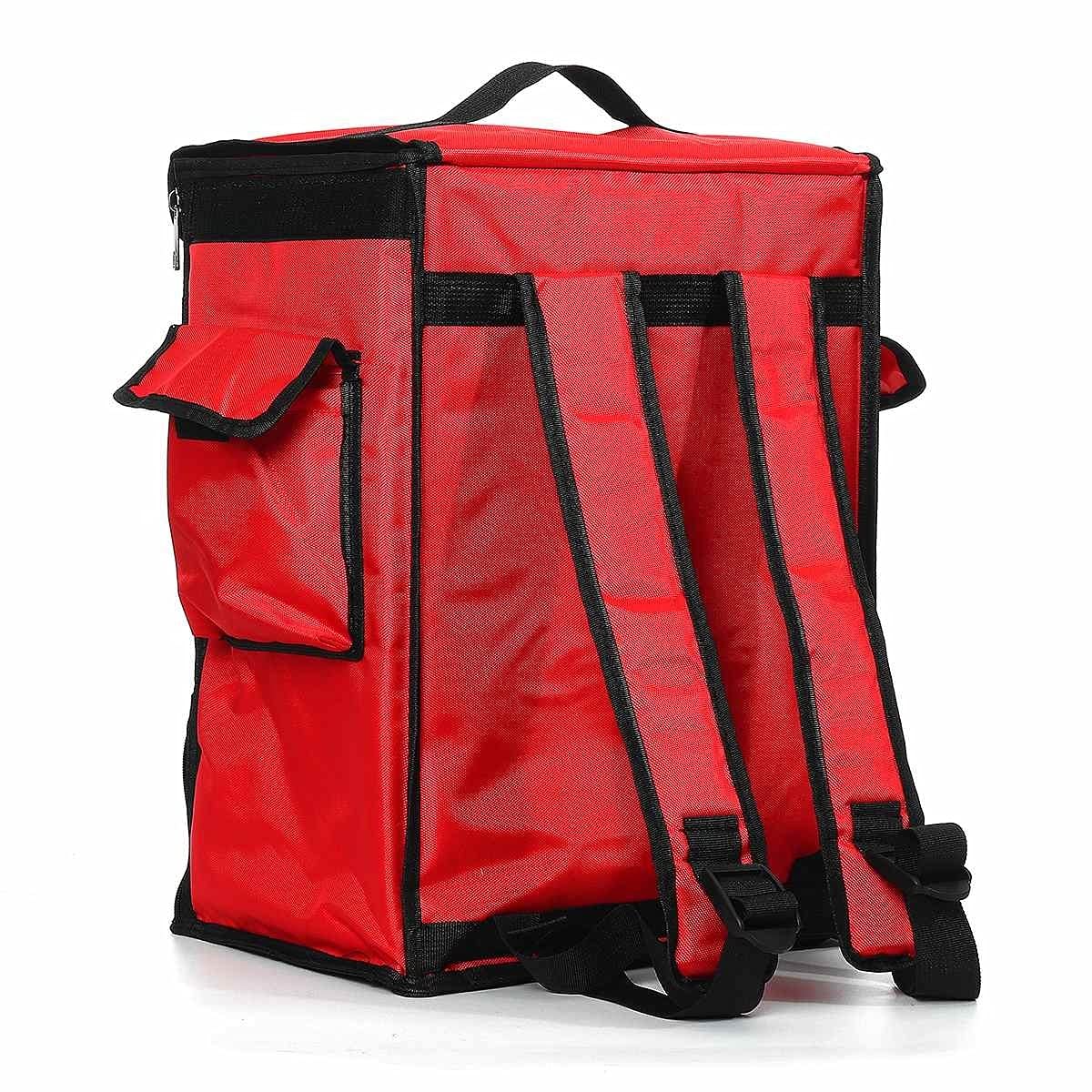 Bolsa para Llevar Pizzas,Bolsa De Entrega 42L Bolsa aislada térmica Pizza portátil Pizza de la Comida Picnic Scooter Mochila Mochila Bolsas de Enfriador Paquete de Aislamiento Plegable
