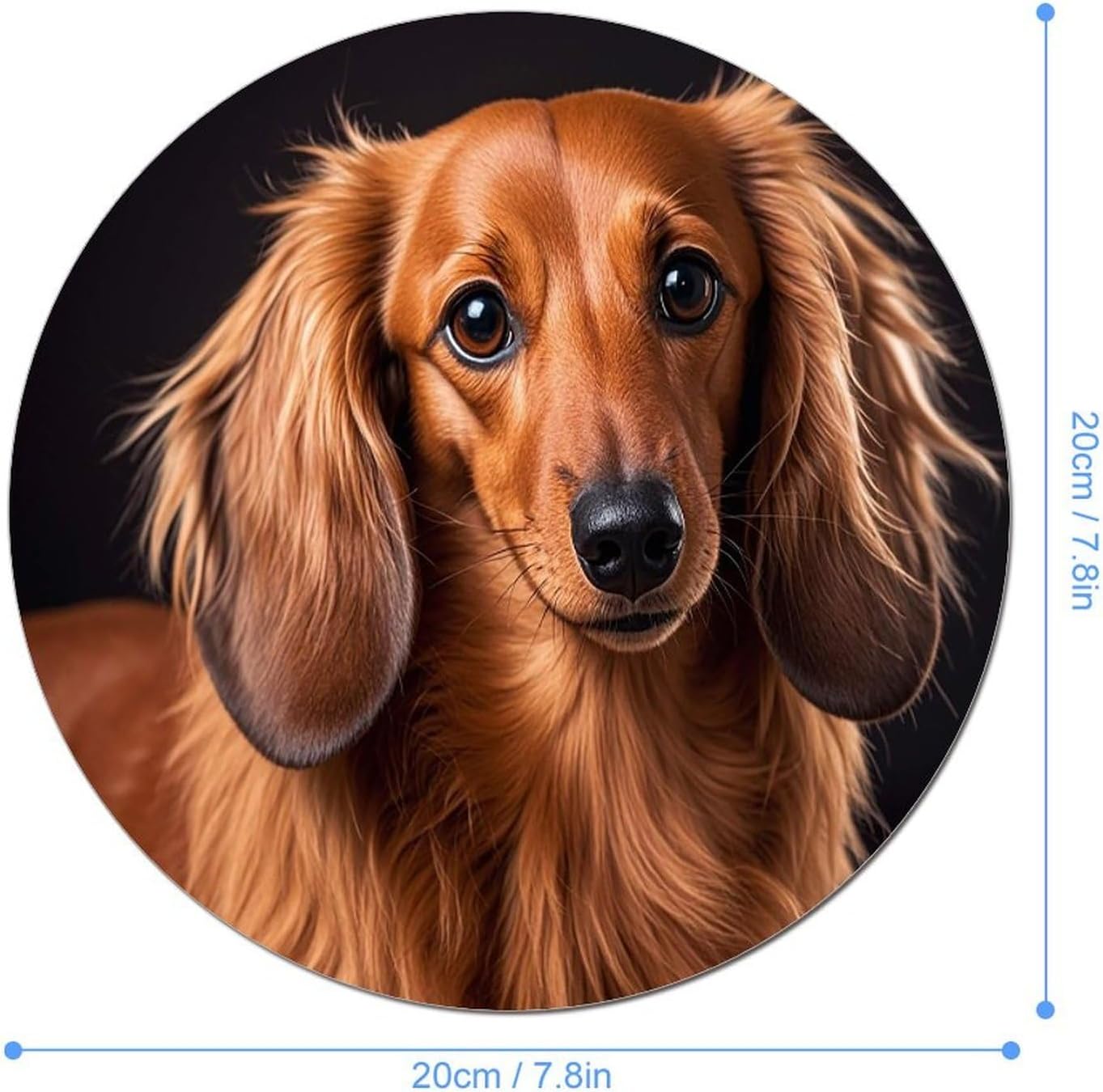 Round Mouse Pad for Office 7.8x7.8in, E-Sports Essential Computer Mouse Mat image 2
