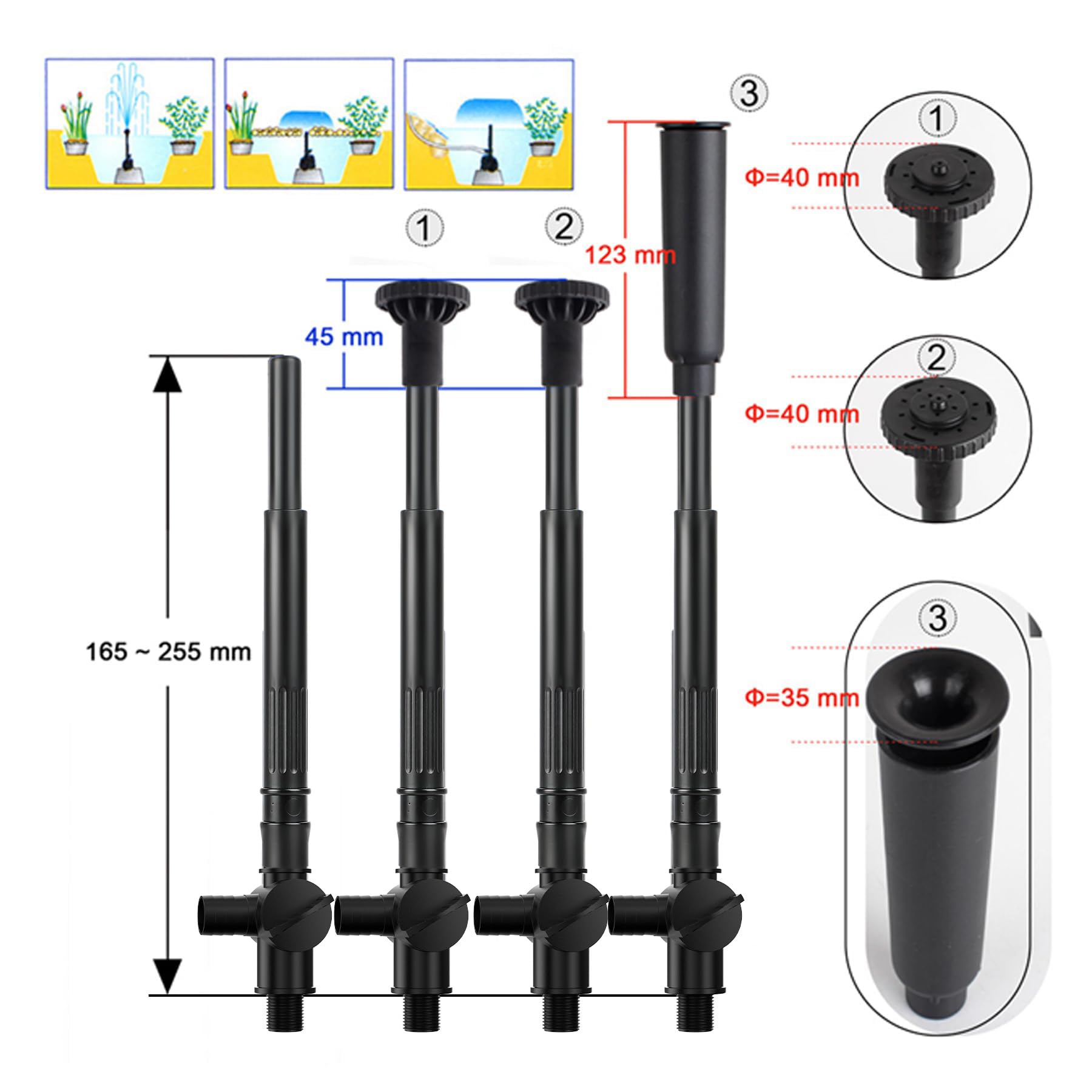 Fontana Pompa Stagno della pompa dell'acqua 1000L/H 22W
