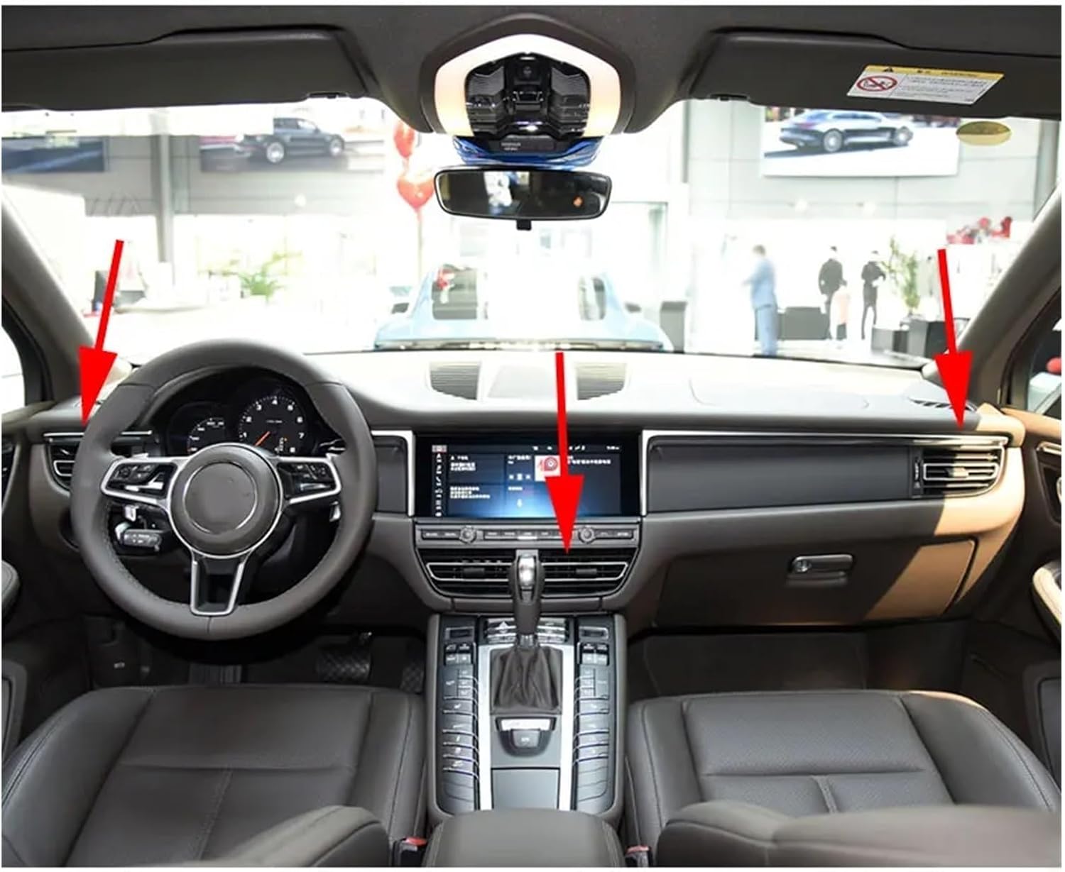Car A/C Air Conditioner Outlet Air Conditioning Vents Compatible for Porsche Macan 2018 2019 2021(Right Side)