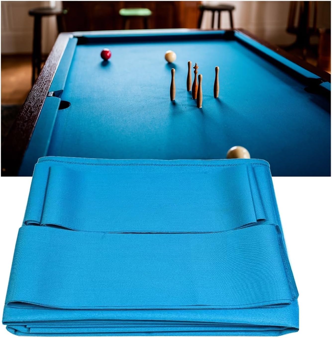 ELzEy Pre-Cut Snooker Cloth Quick-Fit for Clubs