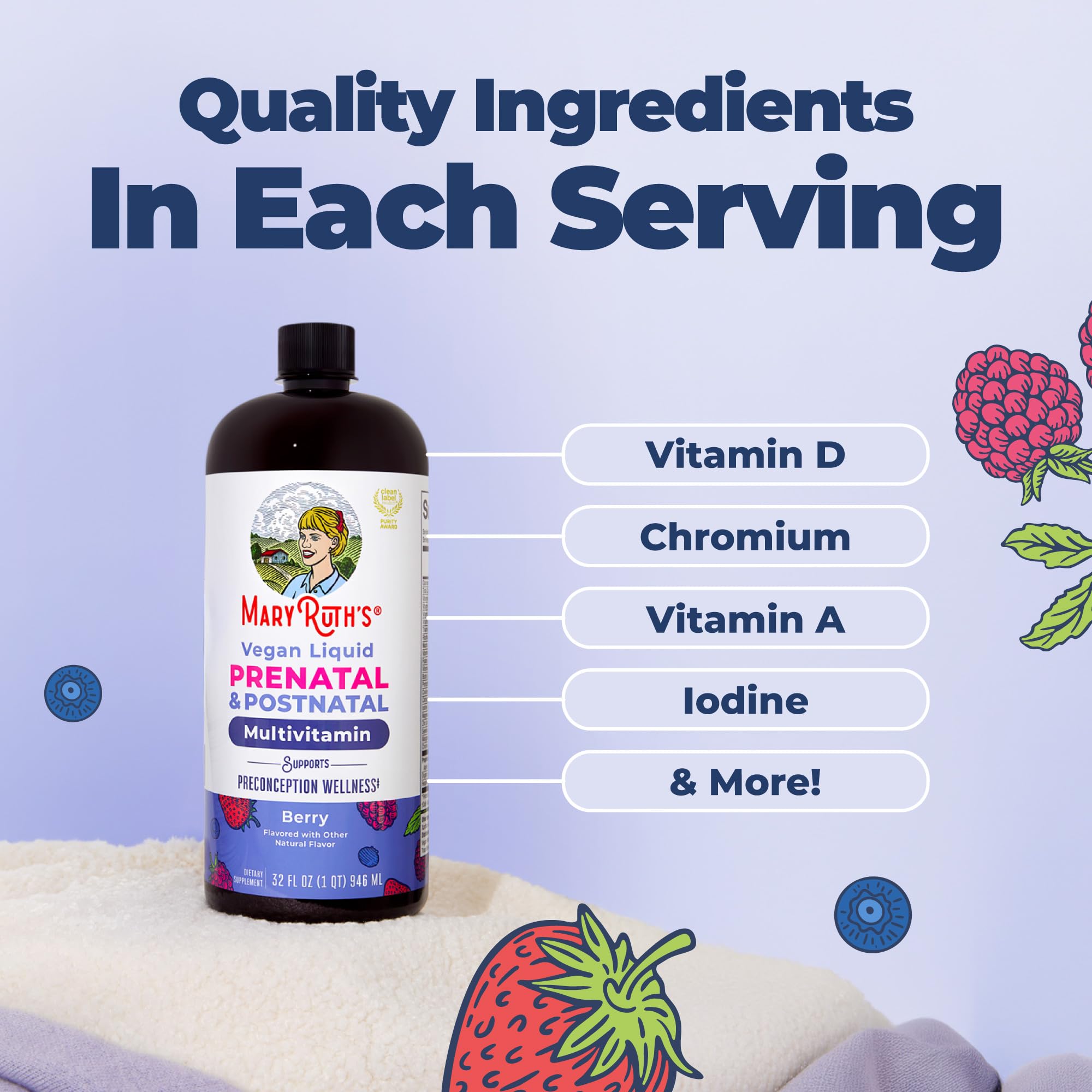 MARYRUTH'S Liquid Postnatal & Prenatal Vitamins for Women, Sugar Free, 32oz — Amazon image 5