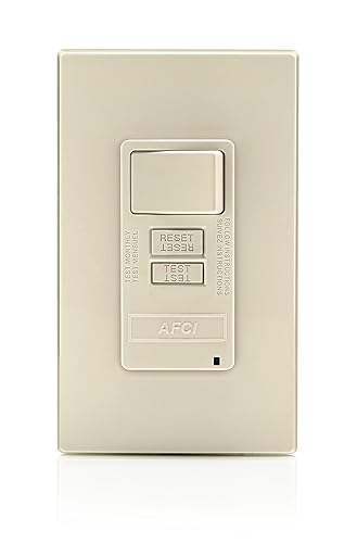 Vista 97 de Leviton GFCI - Toma de corriente resistente a la intemperie, 15 amperios, autocomprobación, no resistente a manipulaciones con luz indicadora LED