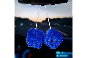 PAGOW Blue Fuzzy Dice