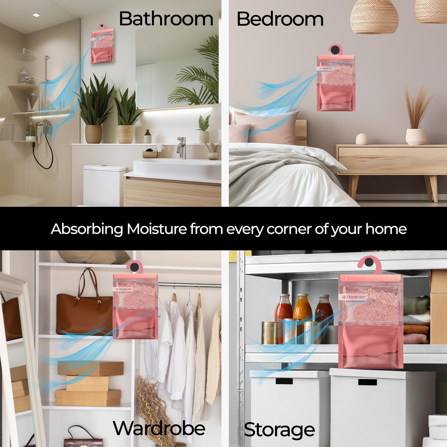 Moisture Absorber Dehumidifier - Fresh Fragrance Packs -5 Moisture Absorber Dehumidifier - Fresh Fragrance Packs -5