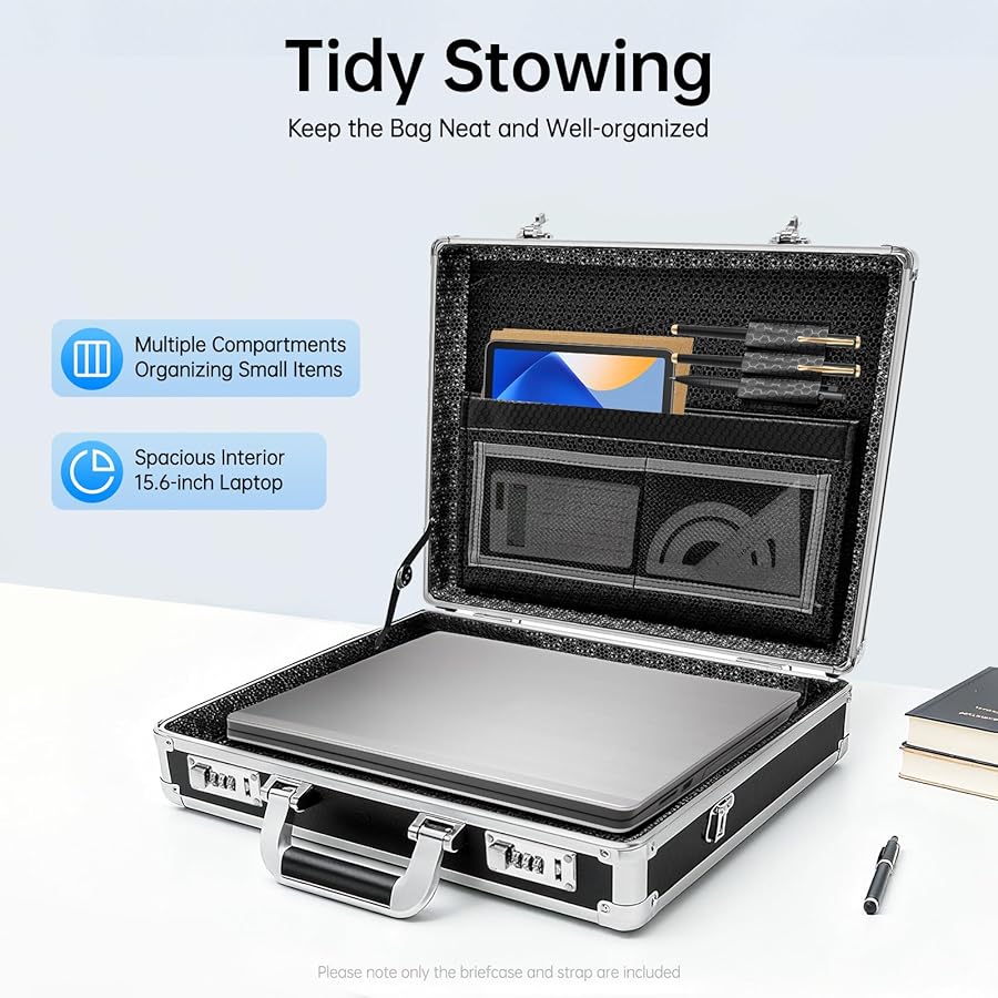 Amazon.com : LyeXD Locking Briefcase Lockable Storage Box,15 * 13