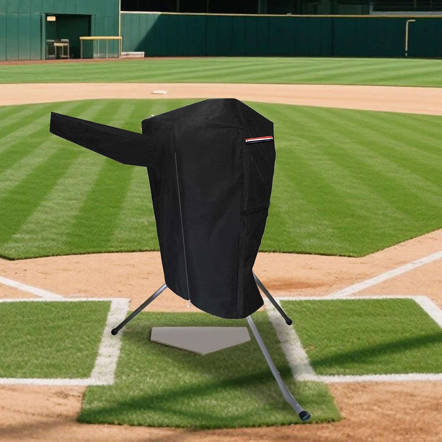 Baseball Pitching Machine Cover & Softball Pitching Machine Cover – Heavy-Duty 600D Oxford Fabric,Plush Liner,All-Weather Protection for Machines with Ball Feeders