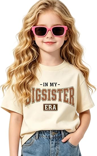 Big Sister Shirts for Girls Toddler Promoted to Big Sister T-Shirt 2-8T