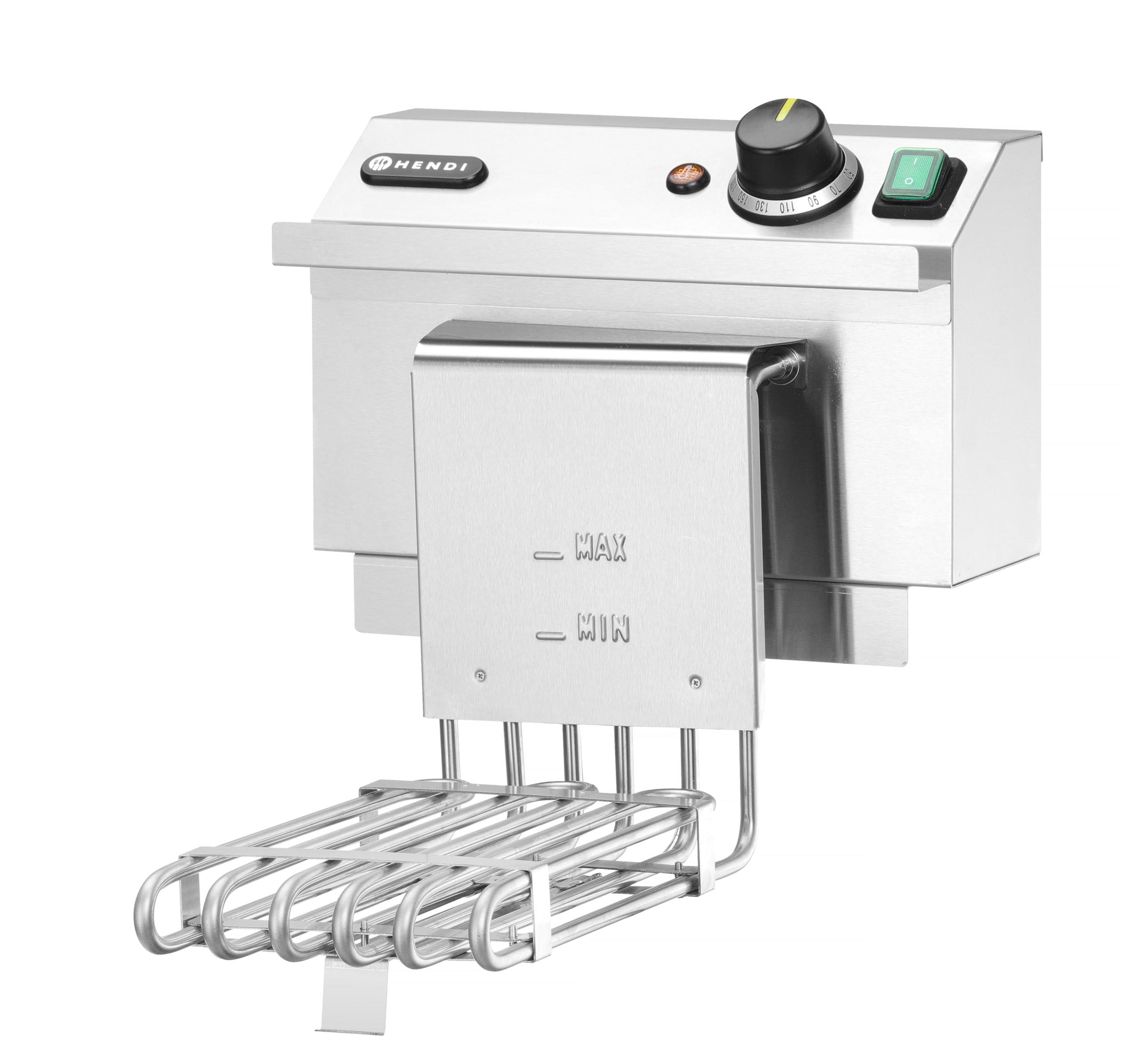 MBH - Freidora industrial eléctrica XL 10 litros 10 KW alta potencia GOLIATH para hostelería. Freidora profesional profunda con grifo para bar y restaurante.
