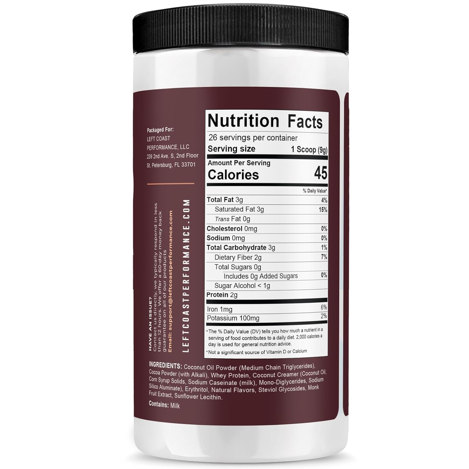 Keto Cocoa | Keto Hot Chocolate Drink Mix Powder - Sugar Free, Low Carb with Protein and MCT Oil Powder