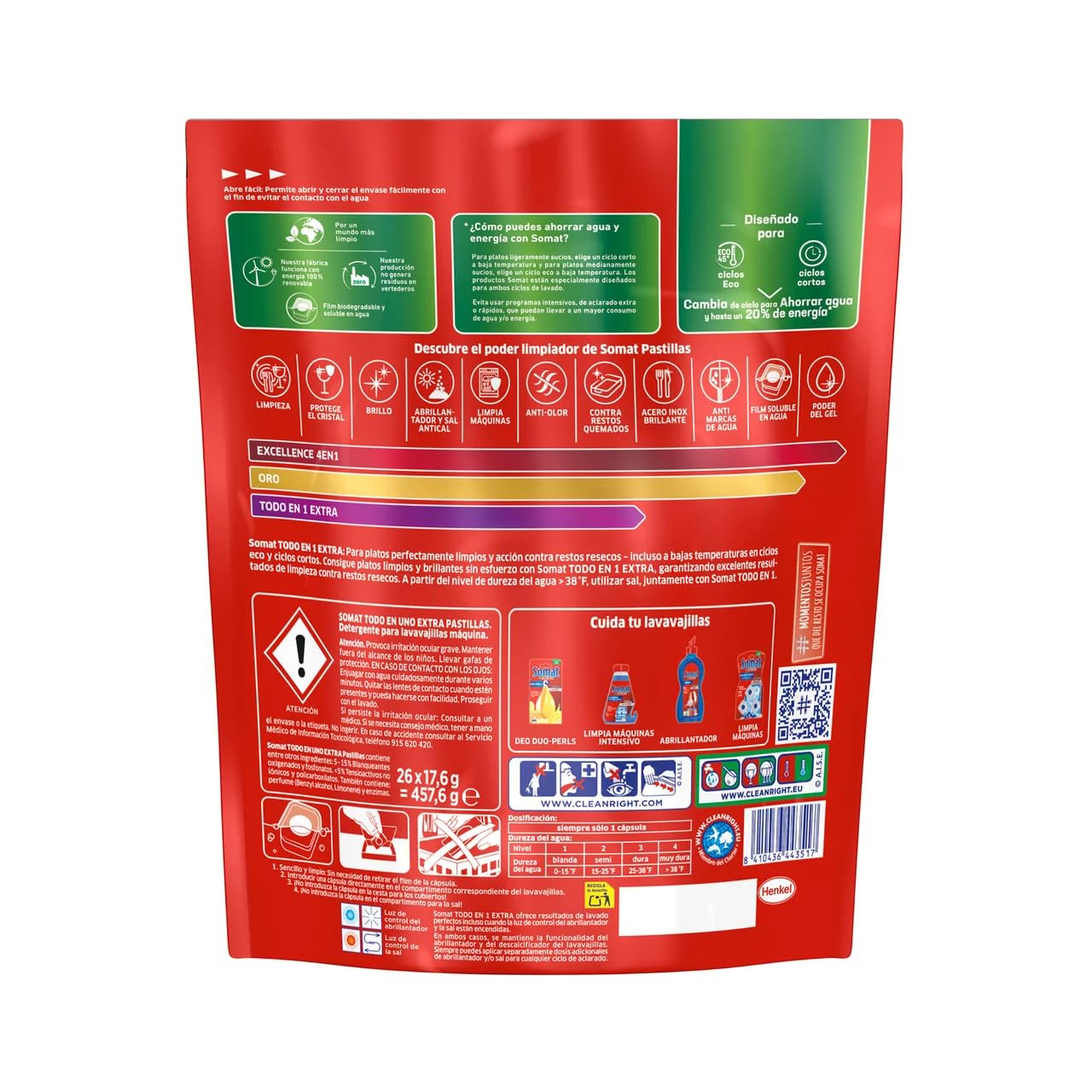 Detersivo per lavastoviglie per macchina Tabs Tutto in 1 26 lattine da 457 g