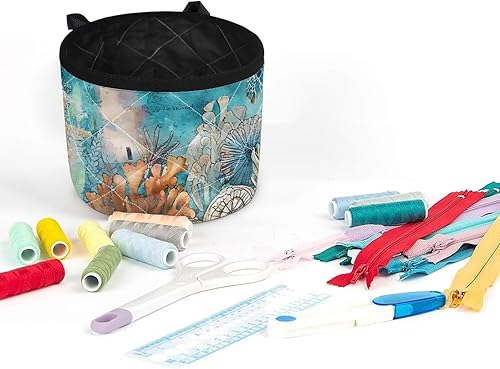 Miniatura 129 de Estera de máquina de coser con flores brillantes y florales bohemias, reduce la vibración, antideslizante, organizador duradero