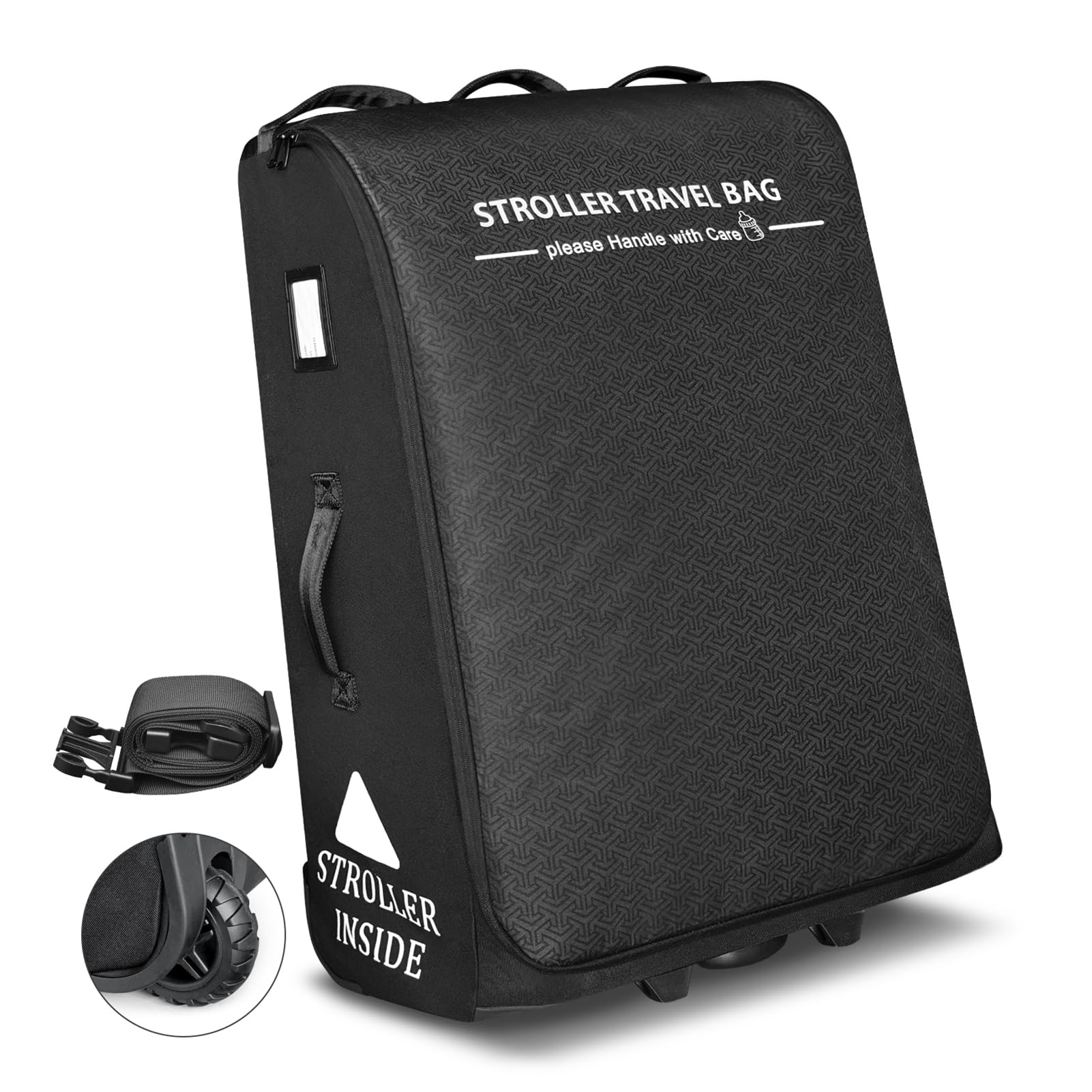 RAYMACE Bolsa de Viaje Acolchada para Cochecito de bebé, con Ruedas, para UPPAbaby Vista V2, Cruz V2 (Quitar Las Ruedas traseras), Funda Protectora de Viaje con diseño de fantasía