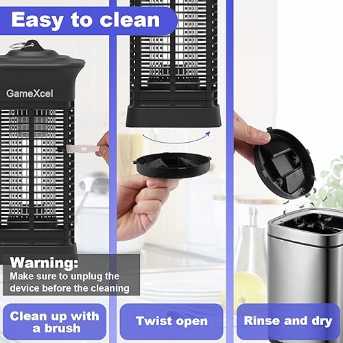 Miniatura 9 de Matamoscas eléctrico para matamoscas Zap, paquete de 2 y matamosquitos eléctrico para exteriores